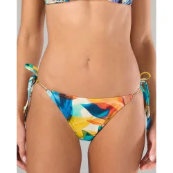 Braga de bikini con lazo estampada