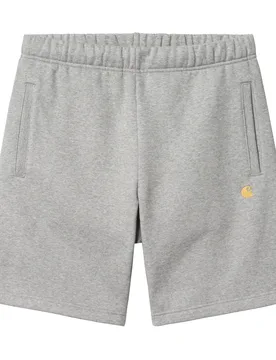 Chase Sweat Shorts Grey Heather / Gold XL Herren - Carhartt WIP - FashionsVida