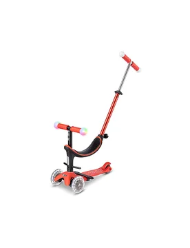 Monopattino per bambini Mini 2Grow Deluxe Magic LED rosso - Micro - FashionsVida
