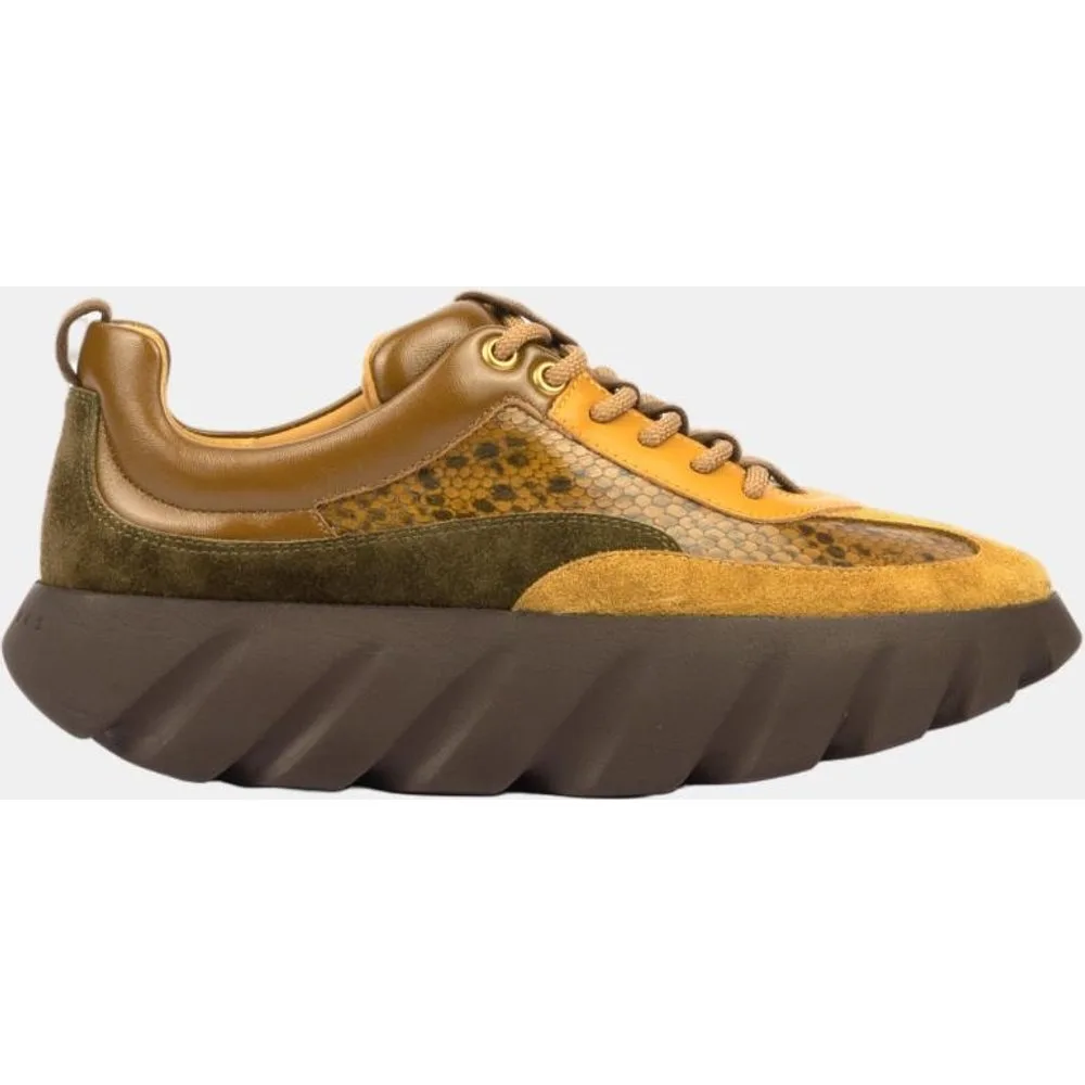Sneaker mujer de piel con plataforma comoda - 4ccccees - FashionsVida