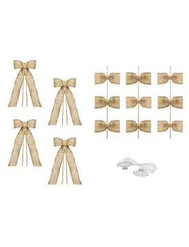 Teiliges Auto-Dekoset aus Jute für Boho-Hochzeiten - PARTYDECO - FashionsVida