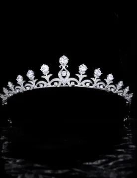New Gentle French Simple Everyday Stereo Crown Sparkle Jewelry Women Tiara Gown Decoration Wedding Bridal Holiday Gift H-69 - Aliexpress - FashionsVida
