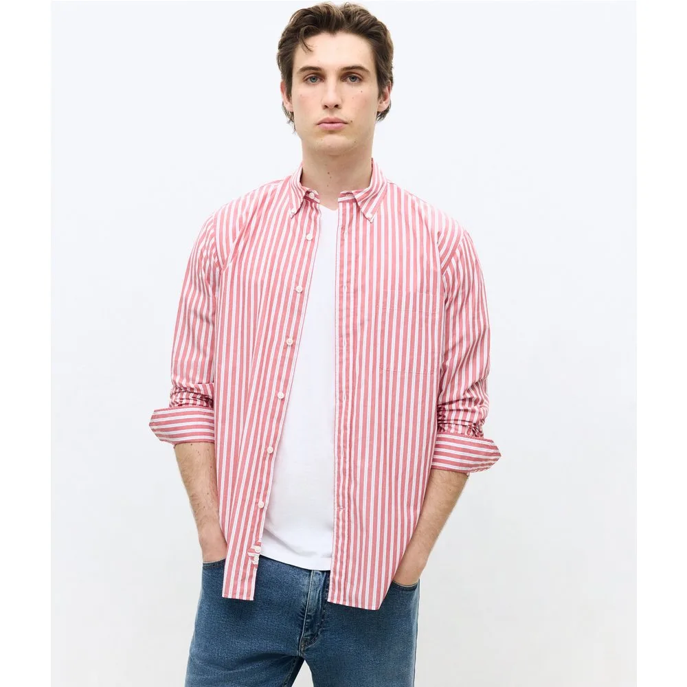 Camisa de sport popelín de rayas classic fit - Dustin - FashionsVida