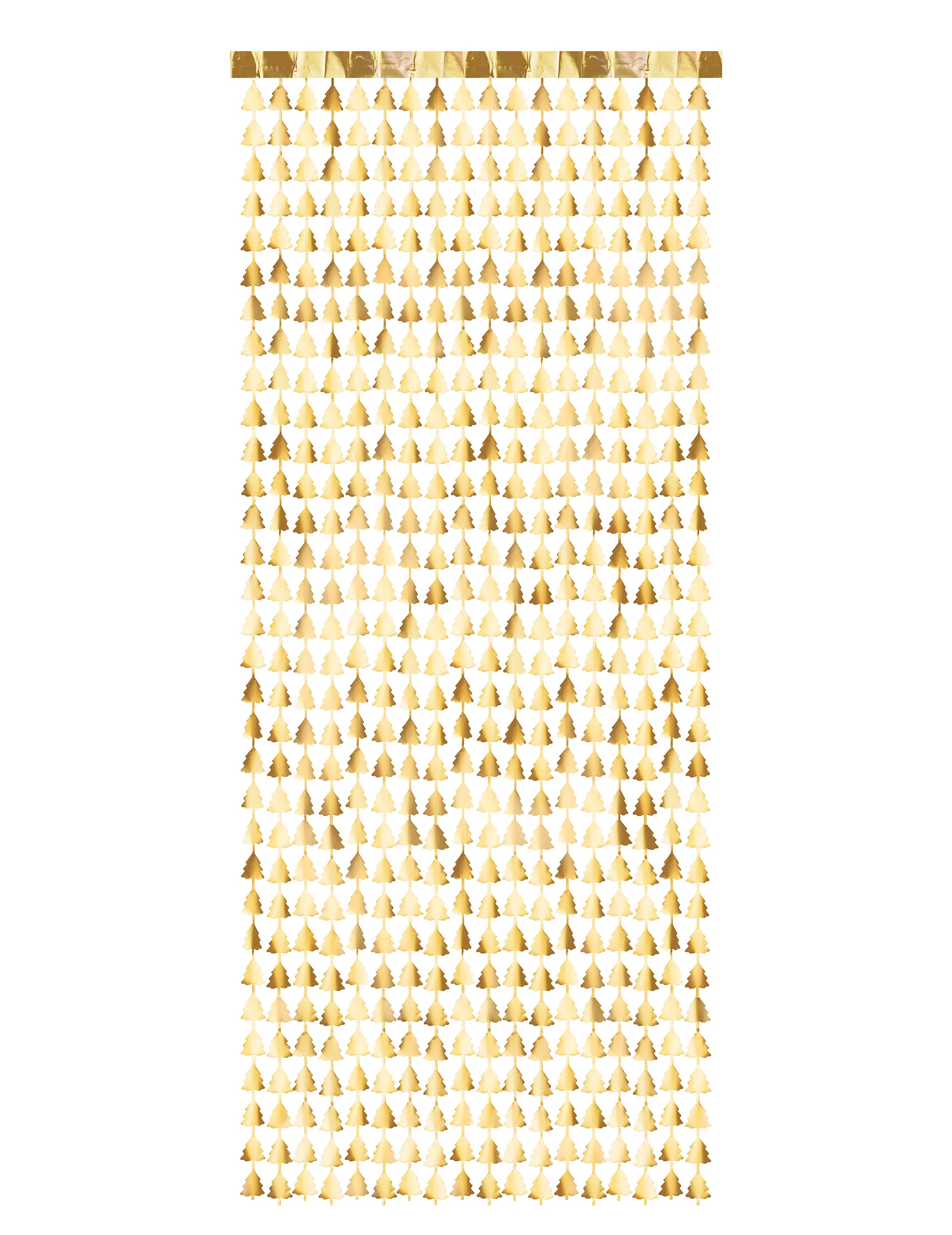 Christbaum-Vorhang Weihnachts-Deko goldfarben 245 x 100 cm - PARTYDECO - FashionsVida