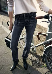 Street One Bootcut Jeans female Blau