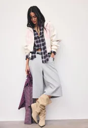 Bedrucktes Regular-Sweatshirt Beige M