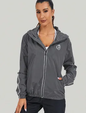 Impermeable para mujer con cremallera y capucha, adecuado para senderismo y otros deportes al aire libre M - Shein - FashionsVida