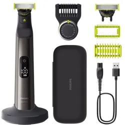 Maquinilla de afeitar OneBlade Pro 360,cara y cuerpo,en seco y mojado,barbero con peine guía de 20 longitudes,120 min