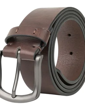 Mens Men’s Brown 1.5 Inch Belt Jeans Trouser - Tan - Woodland Leathers - FashionsVida