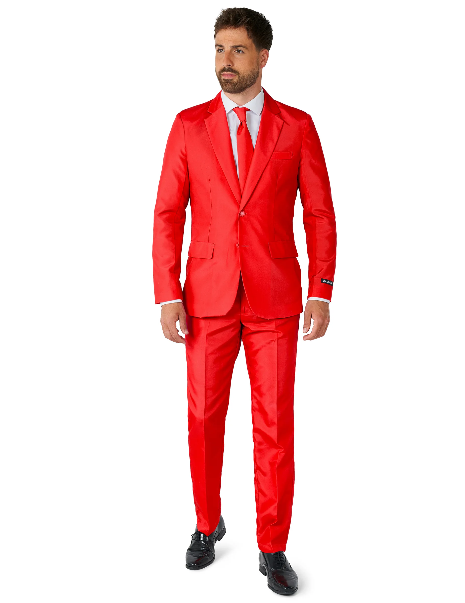Anzug Mr. Solid Suitmeister Herren rot - male - Oppo - FashionsVida