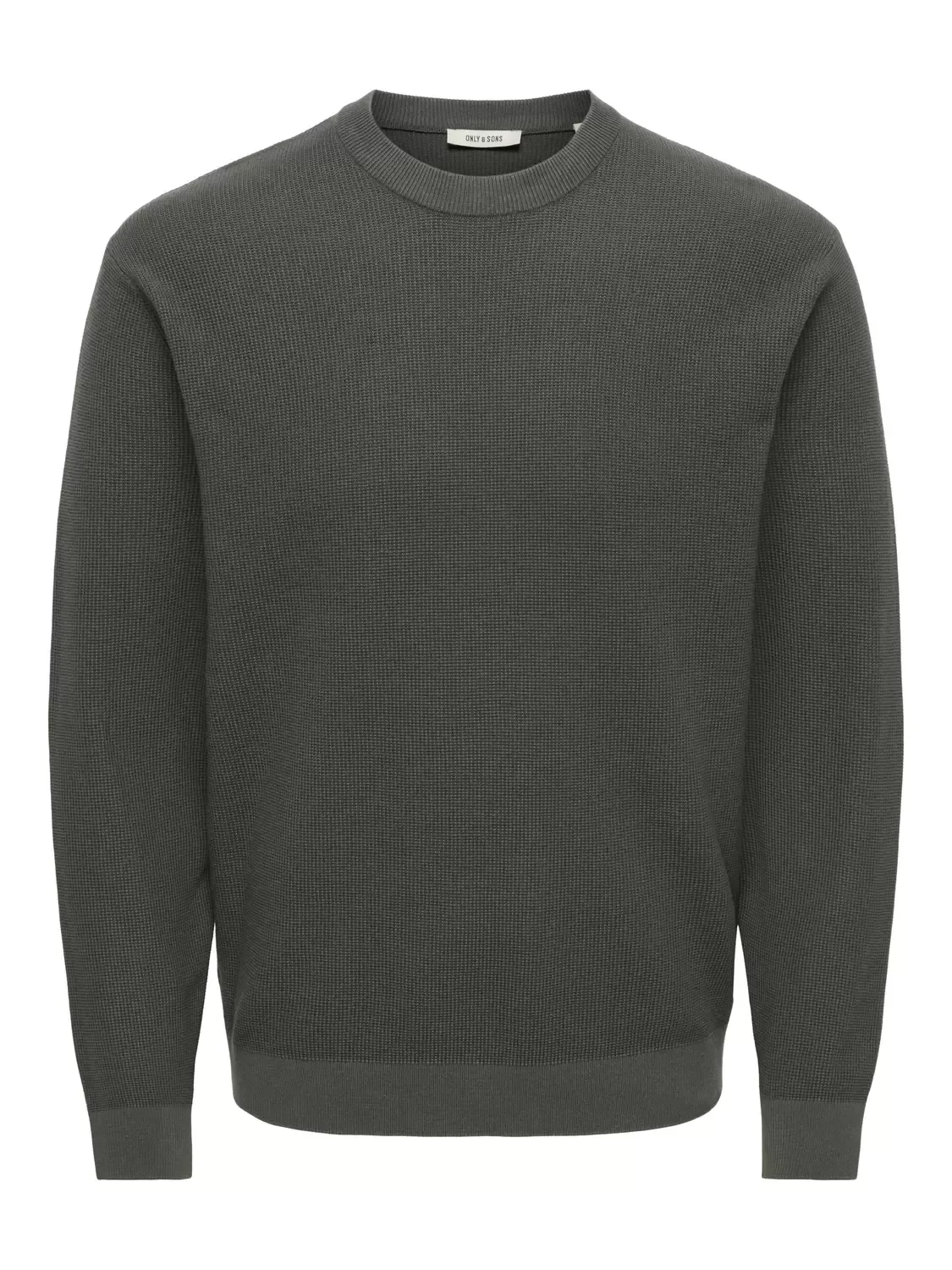 ONSTONY RLX 12 LS WAFFLE CREW KNIT ale - M - FashionsVida