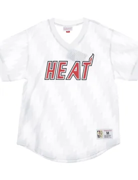Casacca Uomo Nba Wordmark Mesh V-neck Miahea Original Team Colors - Mitchell & Ness - FashionsVida