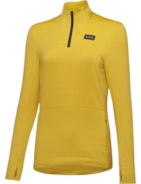 Everyday Thermo 1/4-zip Laufshirt Damen Gelb Gr. 36 - Gore wear - FashionsVida