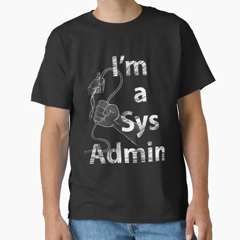 I'm a Sys Admin Linux Ubuntu Linux Operating System Graphic T‑Shirt Short Sleeve Tees Geek IT Developer Fan Gift Streetwear - Aliexpress - FashionsVida