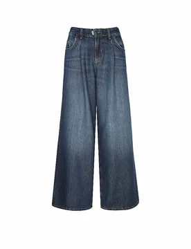 Jeans Wide Leg 14_THE GENT dunkelblau 31/L32 Damen - PNTS - FashionsVida