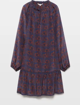 Vestido corto con estampado - Southern Cotton - FashionsVida