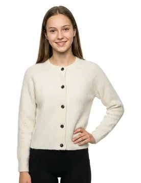 Cardigan Lulu Snow White / Melange M - Selected - FashionsVida