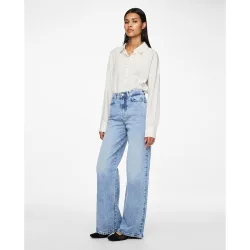Pantalón vaquero ancho de mujer