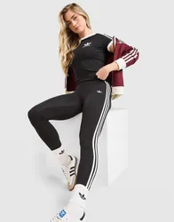 Stripes High Waist Leggings - Damen, Schwarz - female - Size: XS