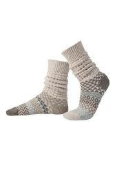 Unisex Mismatched Slouch Sweater Fusion Socks - - Size: L