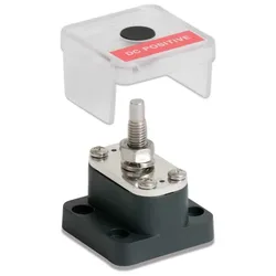 Insulated Stud End Cap Black 8 mm unisex