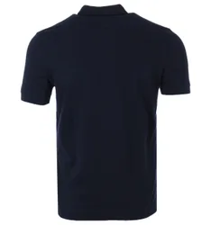 Mens Paris Stretch Cotton Pique Polo Shirt - Navy Blue - Size X-Large