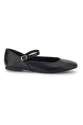 Ballerine nere con cinturino e fibbia IDEA01 37