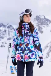 Edge Womens Waterproof Ski Jacket - Blue - Blue - Size: 20
