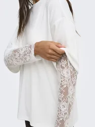 ONLTAHLIA L/S LACE TOP JRS female
