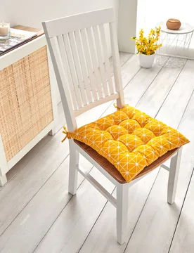 Sitzkissen sonnengelb 37 x 37 cm - Eldo - FashionsVida
