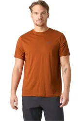 Nord graphic camiseta montaña manga corta hombre Marron