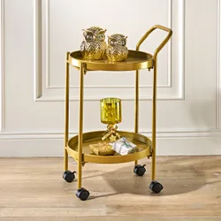 Servierwagen goldfarben Eldo
