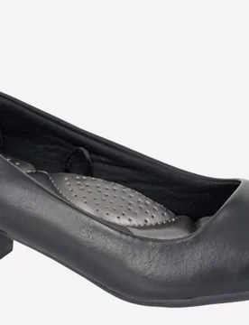 Clemont Plain Court Womens - Black - Size Uk 2 - Boulevard - FashionsVida