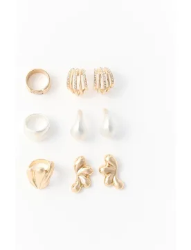 Conjunto anillo triple brillos - Sfera - FashionsVida