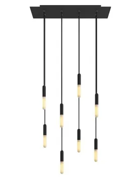 Cables Suspension Luminaire Rose-one Xxl 8 Falls Matt Black One Size - Creative - FashionsVida