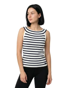 Kelly Sleeveless Sweater Pearl / SR Navy L Women - Sea Ranch - FashionsVida