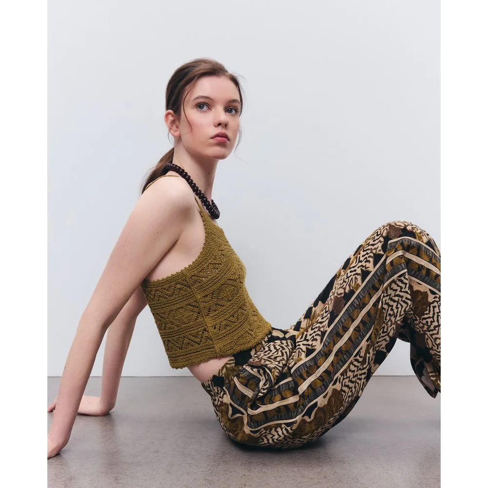 Top de mujer de crochet con tirantes - Tintoretto - FashionsVida