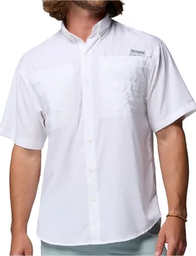 Tamiami ii camisa montaña manga corta hombre Blanco (XS) - Columbia - FashionsVida