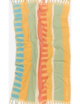 Toalla rayas dibujo horizontal y vertical - Bimba y Lola - FashionsVida