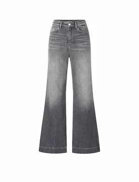 Jeans Wide Leg grau 30/L32 Damen - RICHROYAL - FashionsVida