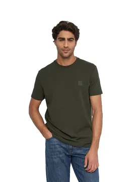 T-shirt à Manches Courtes 21010259 Regular Fit Dark Green V1 2XL - Salsa Jeans - FashionsVida