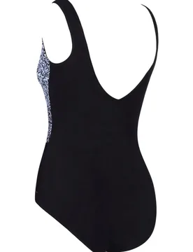 Opulence Front Crossover V Back One Piece Swimsuit - - Size: 8 - Zoggs - FashionsVida