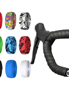 Pieza, 2 Rollos de Cinta de Goma de Alta Calidad para Manubrios de Bicicleta de Carretera y Deportiva, Incluye 2 Tapones para Puntas 1 pieza azul - Shein - FashionsVida
