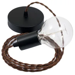 Cables Suspension Luminaire Tz22 50 Cm Black / Whiskey One Size