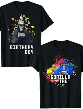 Cute Gorilla Tag VR Gamer Birthday Boy for Boys Teen T-Shirt Funny Boys Fashion Tee Sons Gift Humorous Video Game Lover Outfits - Aliexpress - FashionsVida