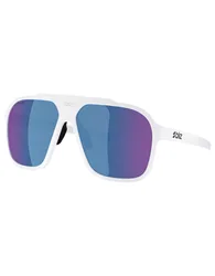 Vielseitige Sonnenbrille A002 White Grey w Blue Mirror Weiß