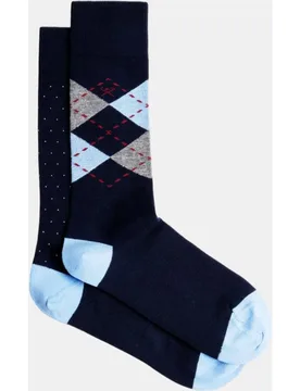 Pack de dos calcetines de hombre rombos - Hackett - FashionsVida