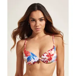 Top de bikini push-up con aro
