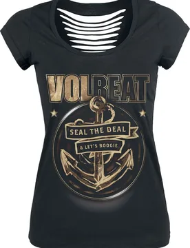 T-Shirt - Anchor - XS bis XL - für Damen - Größe M - schwarz - EMP exklusives Merchandise! - Frauen - female - Volbeat - FashionsVida