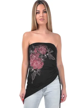 Top - Vibora - S bis XXL - für Damen - Größe XL - schwarz - Frauen - female - Outer Vision - FashionsVida